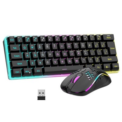 60% Wireless Gaming Keyboard & Combo with Rechargeable Battery, Ultra-Compact...