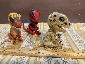 Fingerlings Untamed Raptor Interactive Electronic Pet Dinosaur LOT of 3