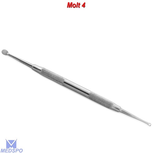 Dental Molt #4 Elevator Periosteal Double End Bone Curette Surgical Instruments - Picture 4 of 5