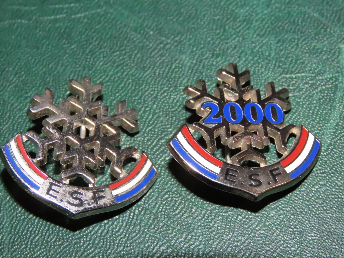 Médaille ski Français, ESF, Chamois, insigne collection