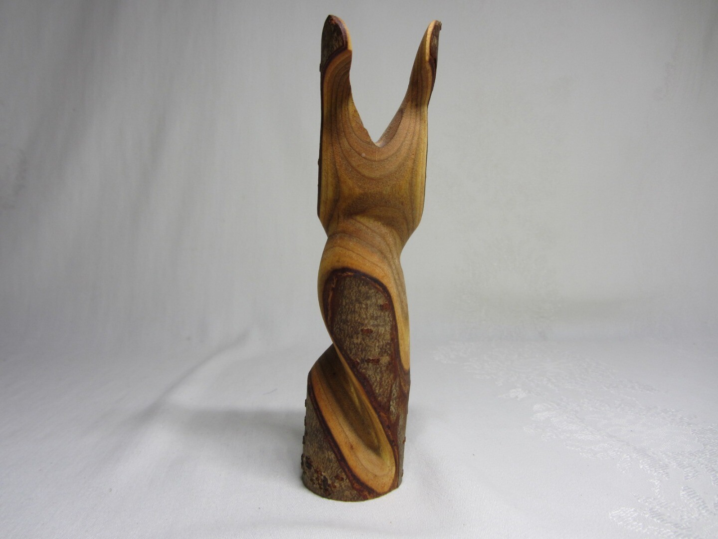 Native Art Canada Carved Sumac Wood Owl Figurine Vintage Carving eBay