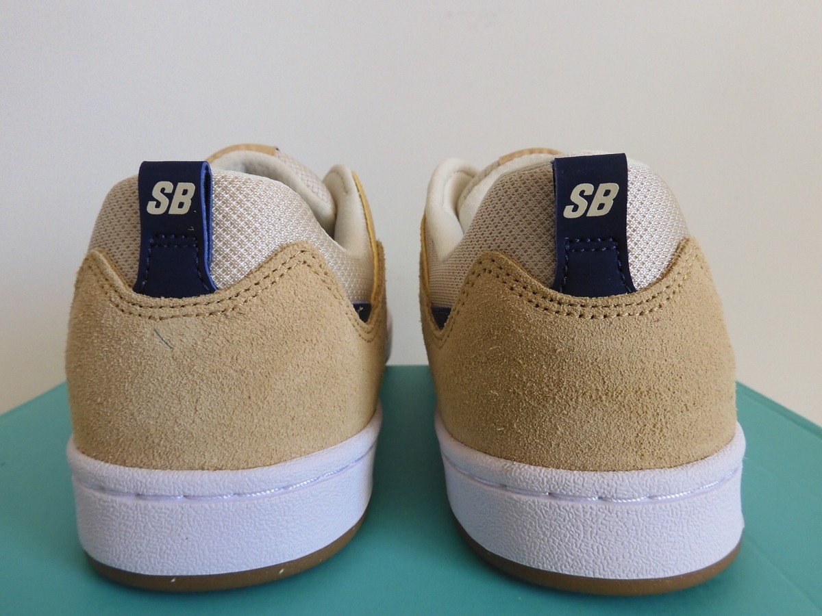 NIKE SB ALLEYOOP CLUB GOLD-MIDNIGHT NAVY BLUE-FOSSIL SZ 9 