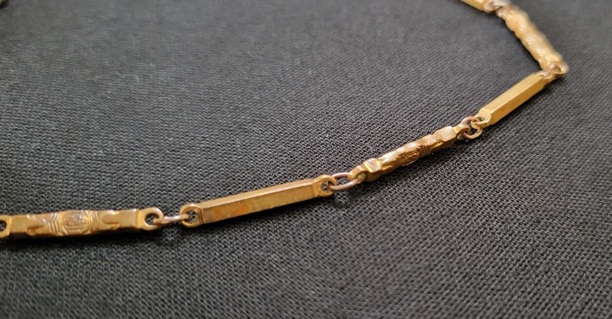 Vintage MidCentury Brass Pocket Watch Chain eBay