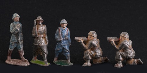 Lot De Soldats De Plomb Anciens - Jouets Enfants Divers - Accidents