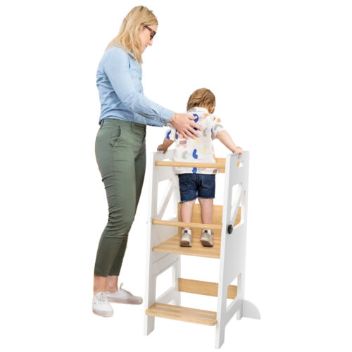 Lernturm Lernstuhl Kinderstuhl Küche Learning Tower Kindertritt Höhenverstellbar - Bild 13 von 13