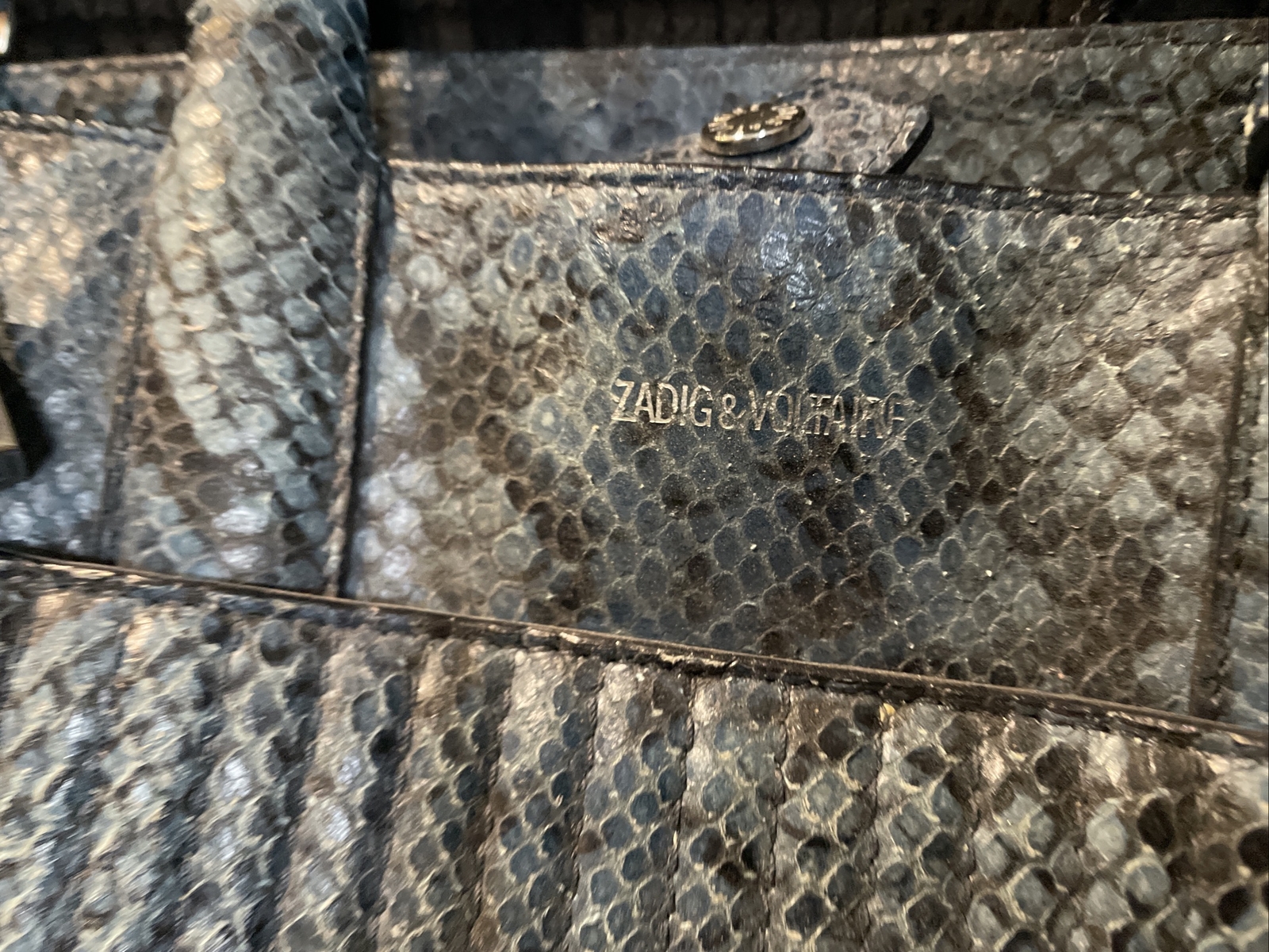 Zadig & Voltaire Candide Rare Blue Python Handbag  — image 8