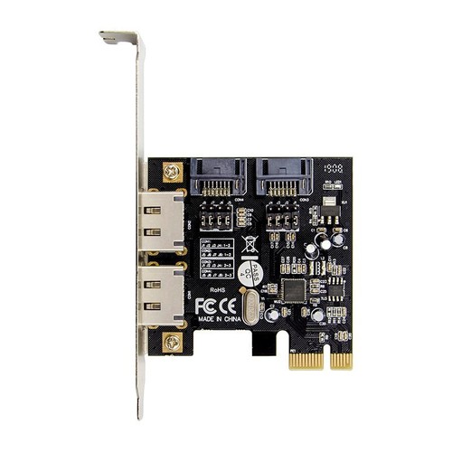 PCIe SATA Controller Karte 2x Serial ATA intern, 2x eSATA extern, PCI Express - Bild 2 von 6