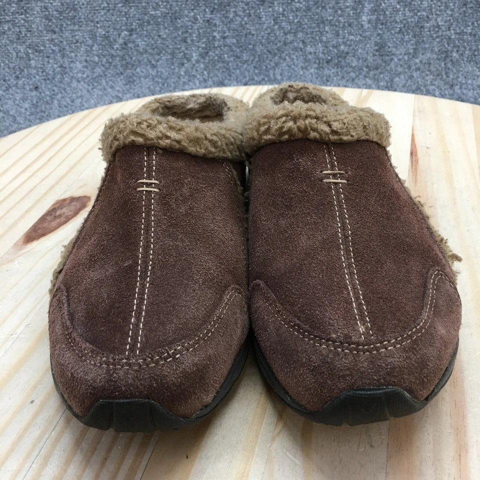 Easy Spirit Shoes Womens 8 M Too Cute Casual Slip On Mules Clogs Brown Suede - Image 4 of 4
