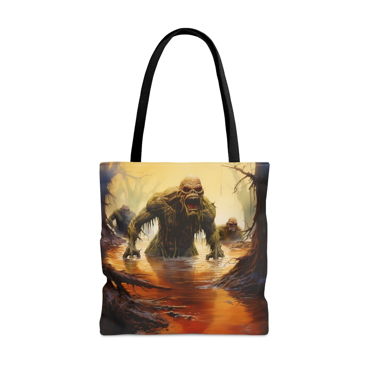 Tote Bag All Over Print Halloween Trick or Treat Monster Movie Swamp Creature-image