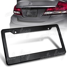 Jdm 1pc Black Carbon Look Style License Plate Holder Cover Frame Front Or Rear Jdm 1pc Black Carbon Look Style License Plate Holder Cover Frame Front Or Rear