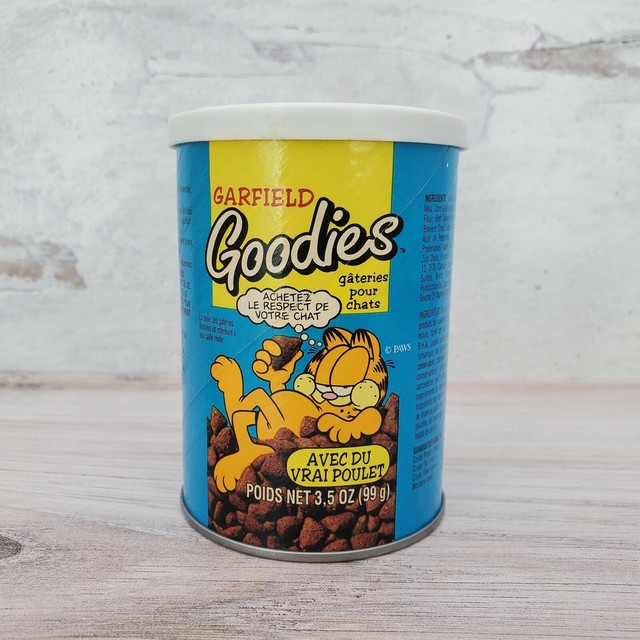 Vintage Garfield the Cat Goodies Cat Treats Advertising Can eBay