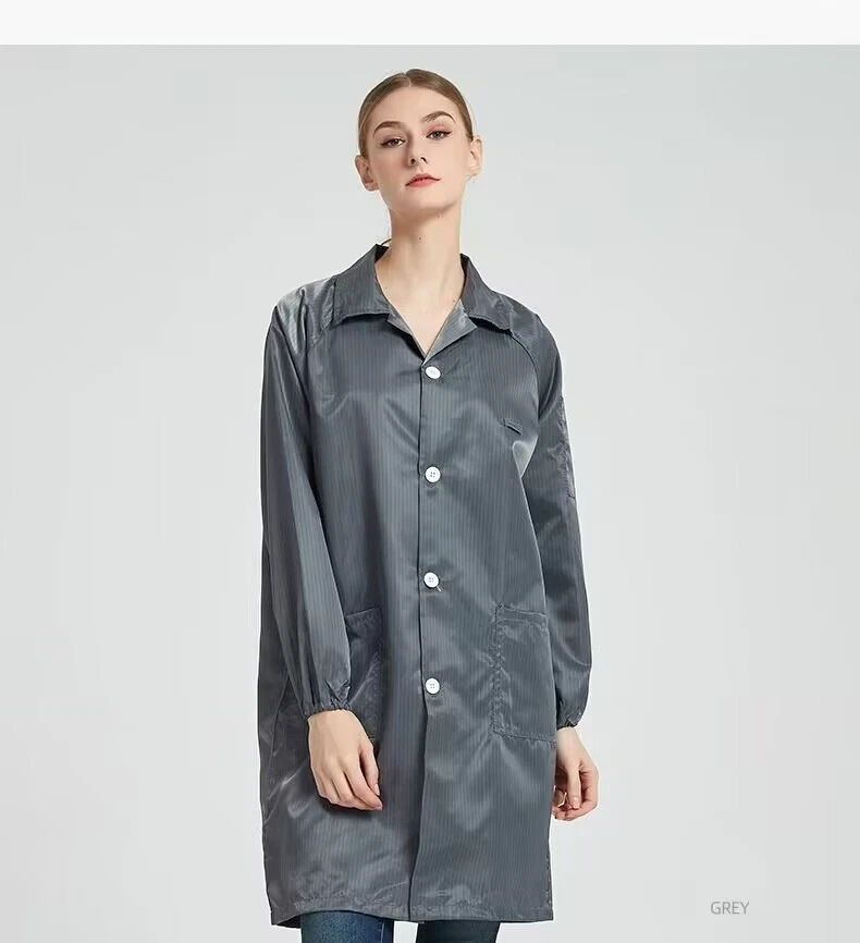 ESD Anti-Static Premium Lab Jacket Coat Unisex S-7XL Unisex Smock Clothes - Image 4 of 4