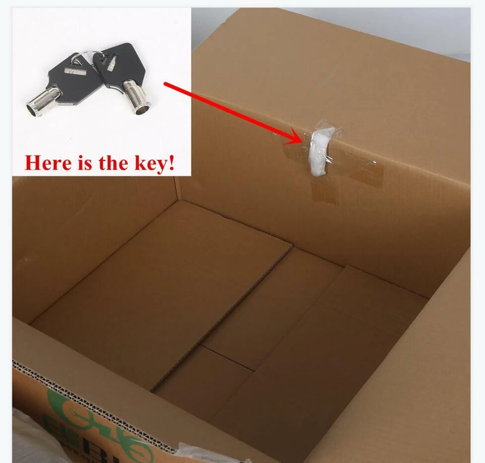 Universal Motorcycle Luggage Trunk Box W/ Tail Light For Honda Harley - Image 4 of 4