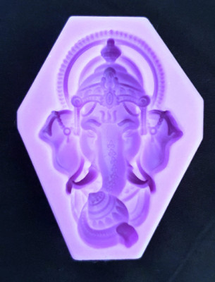 GANESH HINDU VINAYAKA CHATURTI FORM FÜR HARZ, TON, KUCHENAUFLEGER & MEHR