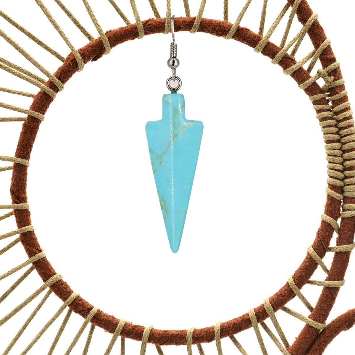 Dream Catcher Handmade Turquoise Dream Catchers with Feathers Large