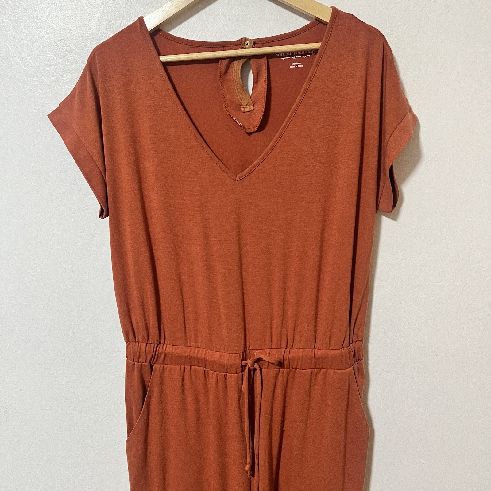 Soft Surroundings Roslyn Drawstring Jumpsuit Size… - image 2