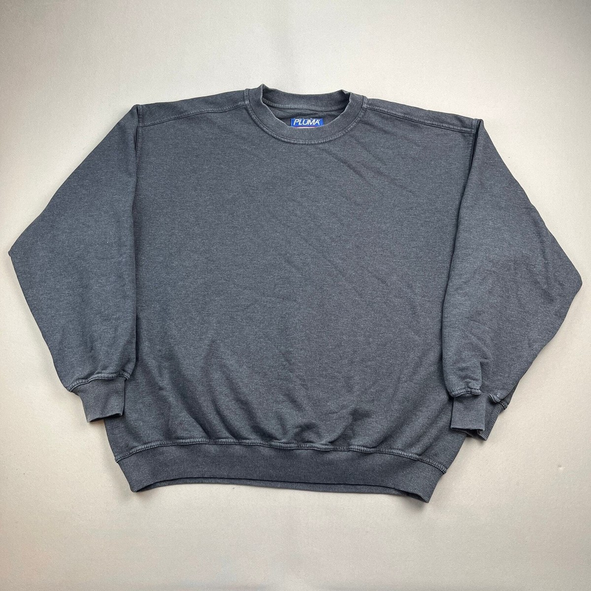 Vintage Russell Athletic Sweatshirt Adult 2XL Gray Pluma Blank 