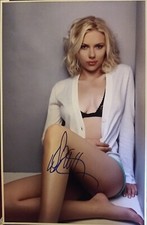 Scarlett Johansson signed 11 x 17 