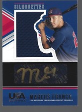 2018 USA Stars & Stripes Black Gold Signature Jerseys #128 Marcus Franco 18/39 
