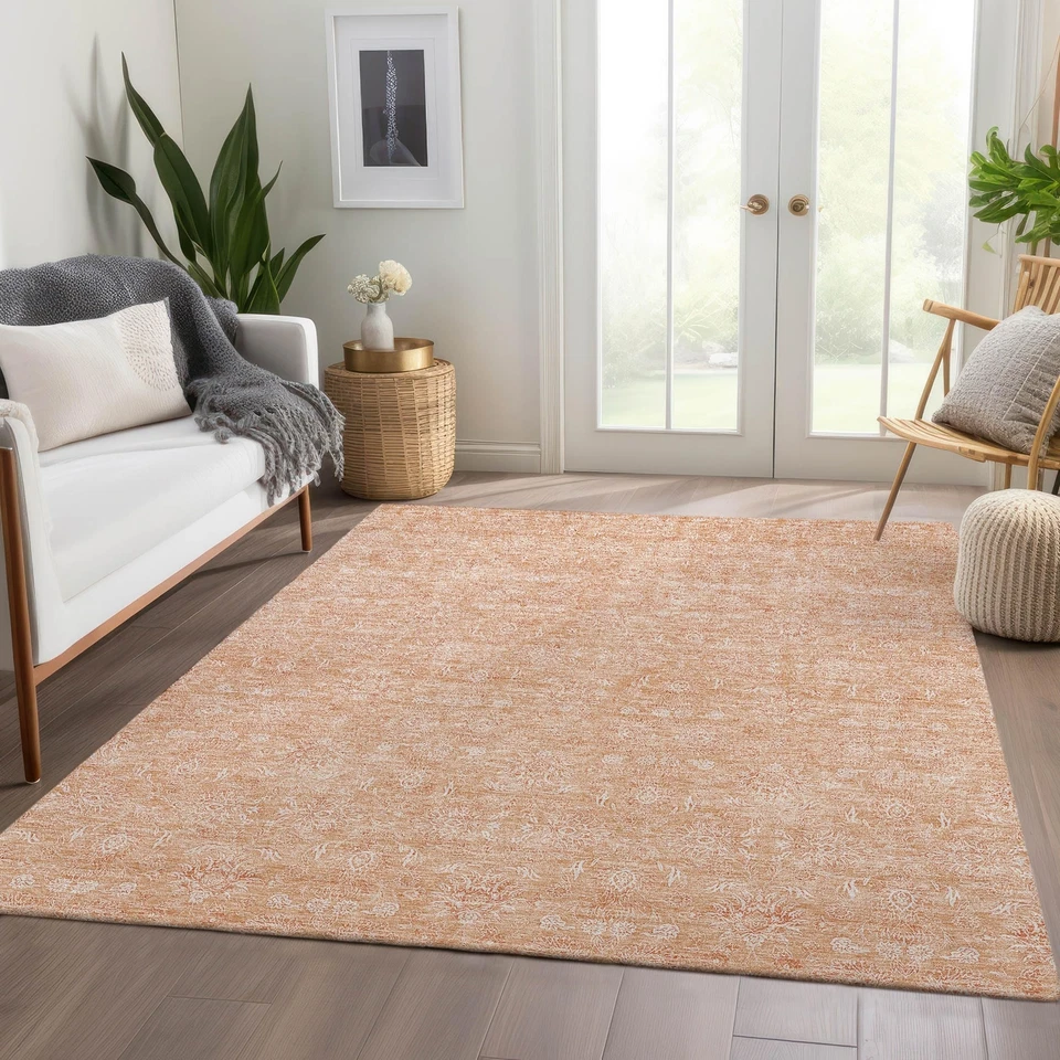 Addison Rugs Chantille ACN703 Peach 3' x 5' Indoor Outdoor Area Rug, Easy Cle... - Image 2 of 4