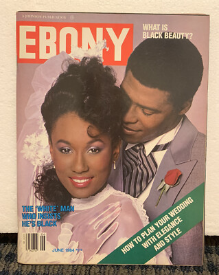 1984 June EBONY Magazine ARIA & BEN LAWSON (MH124)