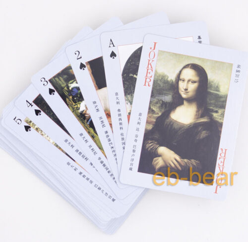 World Famous Paintings Poker cartes à jouer à collectionner jeu unique neuf - Photo 1 sur 7