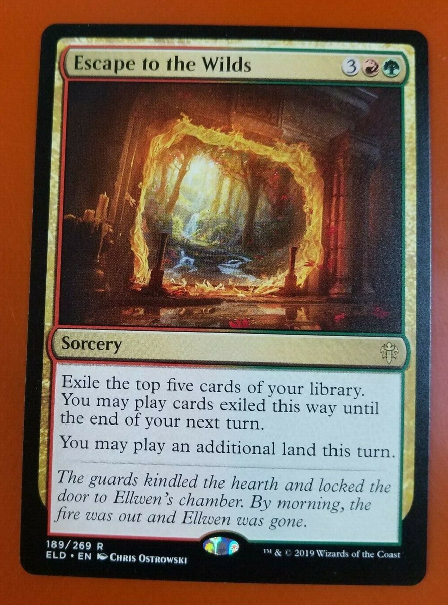 MtG Throne of Eldraine Rare Escape to the Wilds #379 [Extended Art]