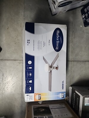 Harbor Breeze Mac II 52in Brushed Nickel Ceiling Fan , Remote & Light
