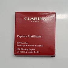 Clarins Blotting Papers Kit Pores & Matite Refill 140 Papers Each- (5 PACK!)