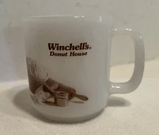 Vtg 1970/80s WINCHELL'S DONUT HOUSE Shop Breakfast Diner Glasbake COFFEE MUG