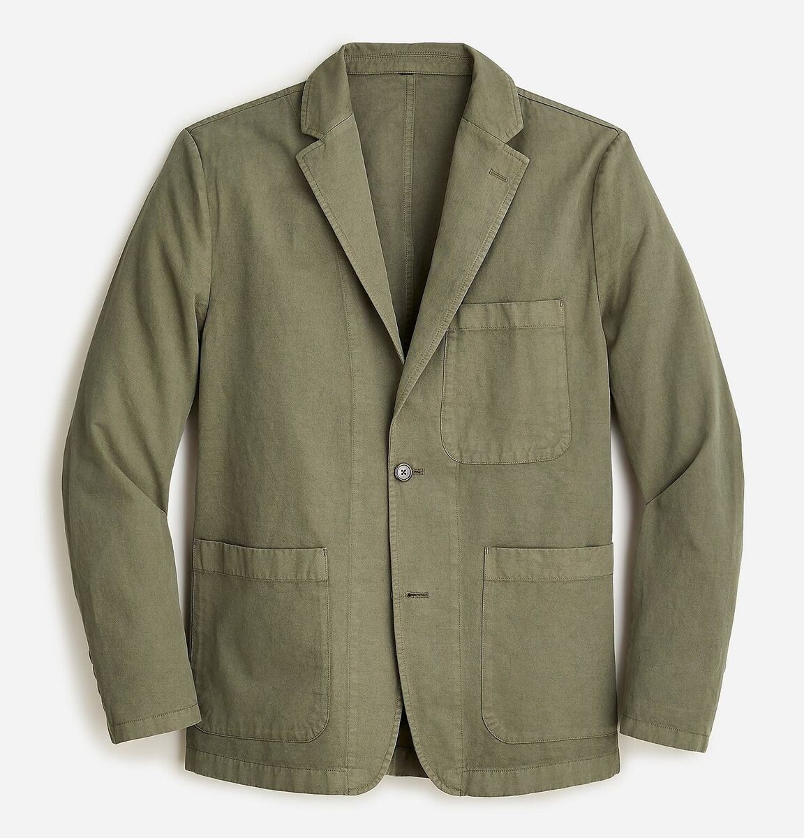 JCREW blazer olive green cotton linen chino chore suit JCREW blazer olive green cotton linen chino chore suit