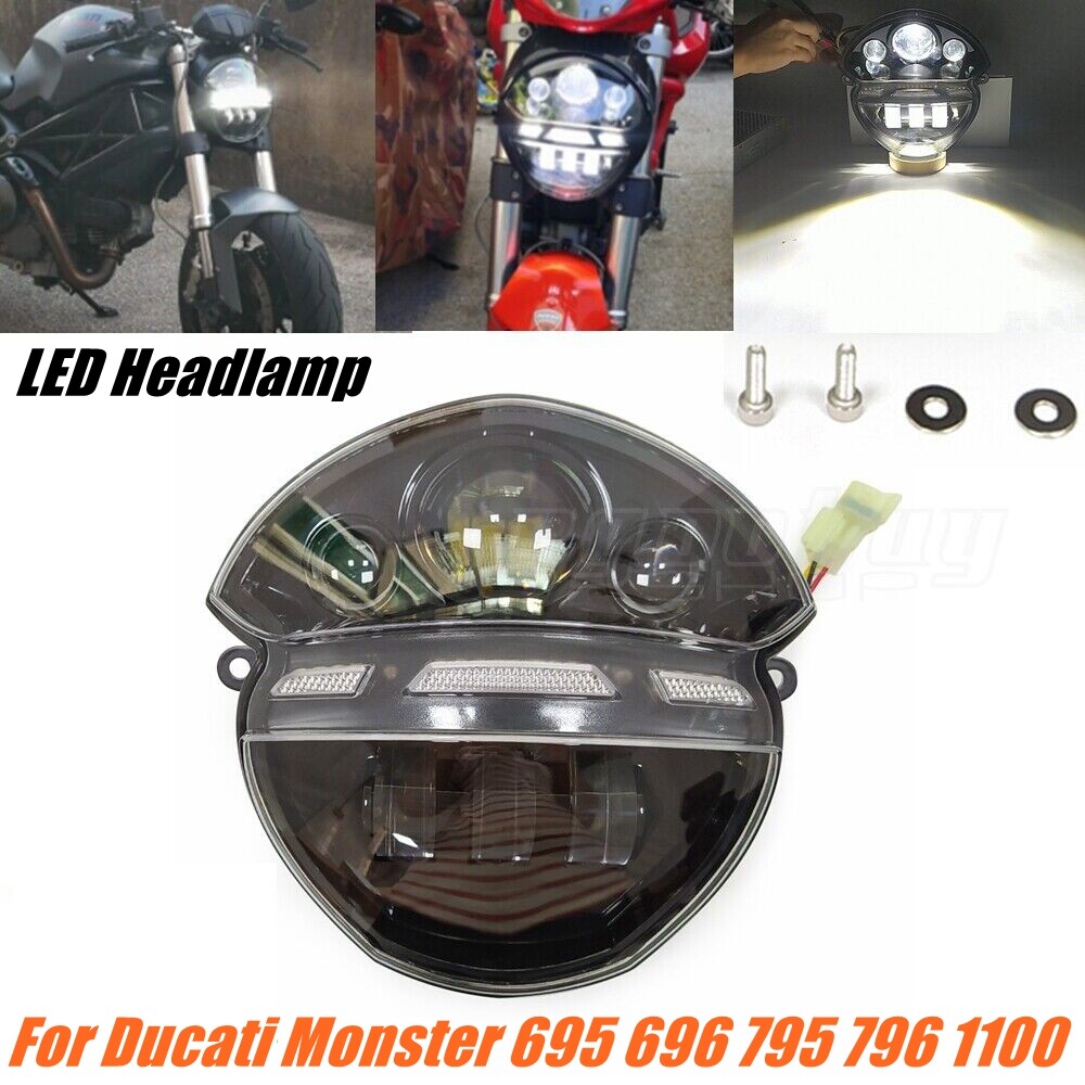 For Ducati Monster 695 696 795 796 1100 2008-2015 Black Motorcycle