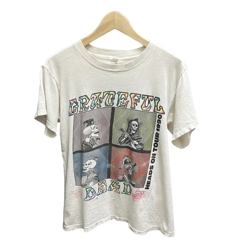 Grateful Dead Neon ‘Heads On Tour’ T-Shirt 90s 1990s vintage concert t-shirt, vintage, single stitch, B+ condition