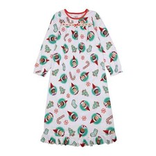  38 Girls Elf on the Shelf Nightgown Pajama Gown 4 5 6 7 Christmas Sleep Shirt
