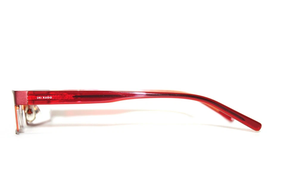 BRAND NEW JAI KUDO 470 M11 RED SEMI RIMLESS EYEGLASSES METAL RX FRAMES 49-20-135 - Image 4 of 4