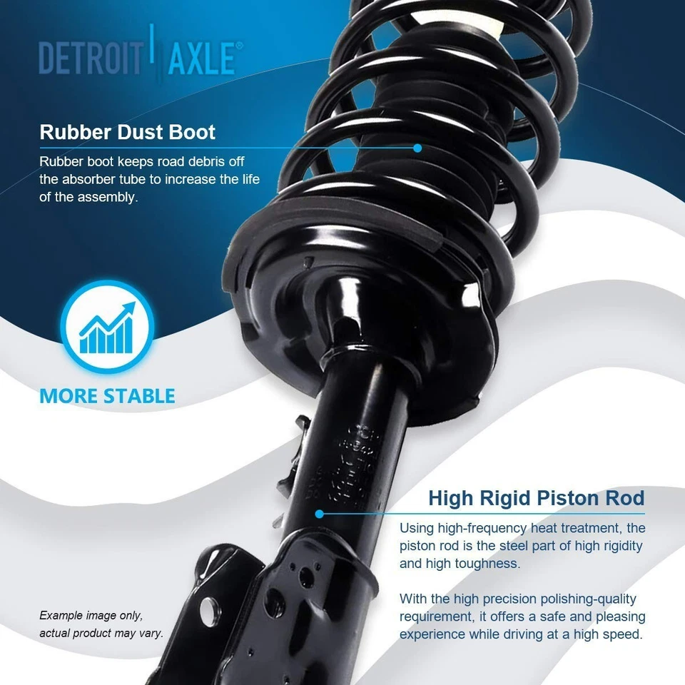 Apoios de suspensão dianteiros mola helicoidal amortecedores traseiros barras oscilantes para Chevy Equinox Pontiac Torrent - Imagem 4 de 4