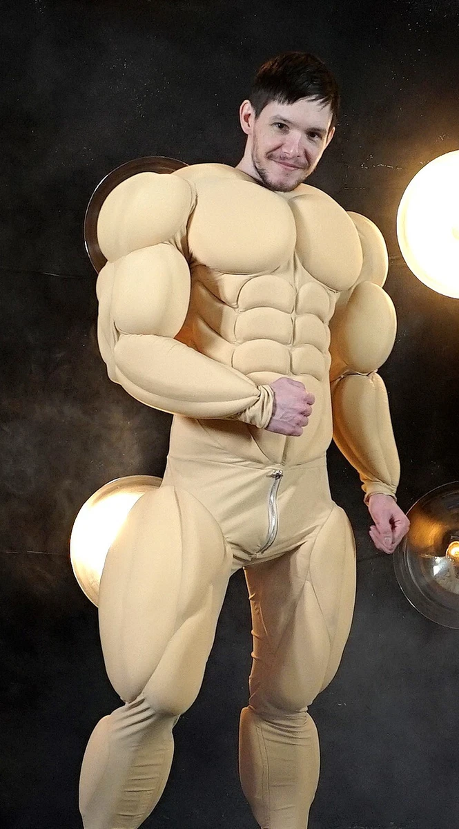 adult naked sexy man skin suit costume Beige Disappearing Man Nude Skin Suit Adult Costume (X-Large) main image 0