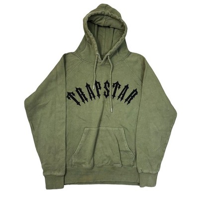 Trapstar It's a Secret Hoodie Swoosh 00s Y2K Sweatshirt Grün Herren Medium