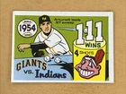 1970 Fleer World Series #51 1954 World Series New York Giants Cleveland Indians