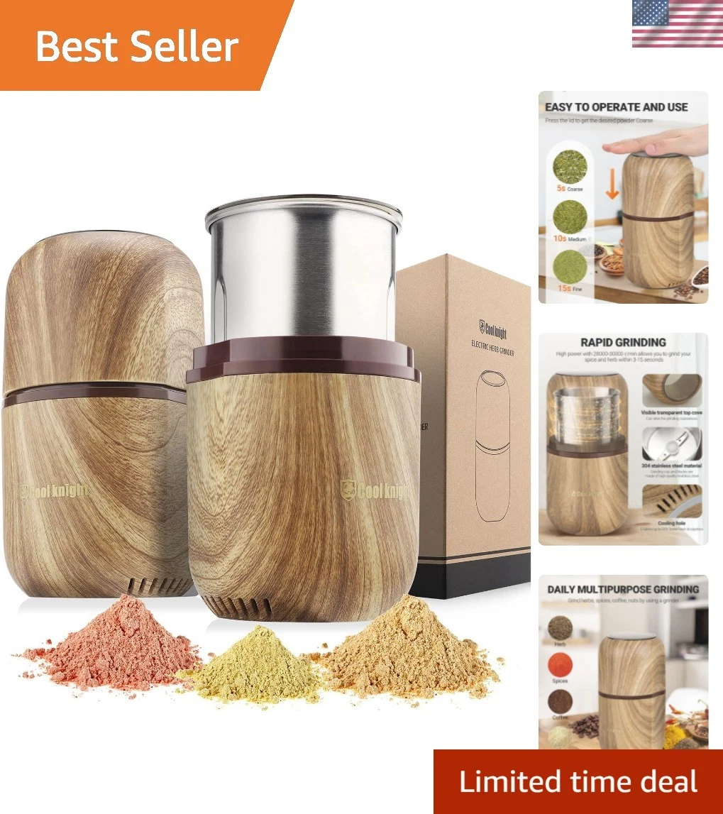 Large Capacity Electric Spice Grinder with Safety Features & Visual Lid
Opens in a new window or tab