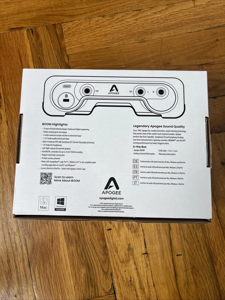 Apogee Boom USB-C Audio Interface 2x2 BOX ONLY - Image 2 of 4