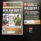 METAL GEAR SOLID: MASTER COLLECTION VOL. 1 - Nintendo Switch ~ CLEAN Tested