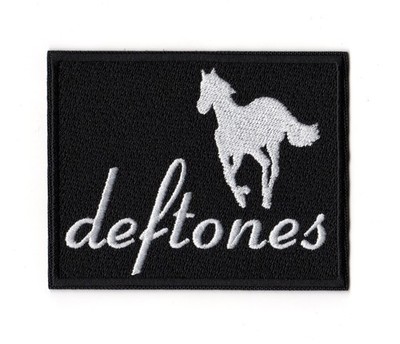 Deftones Patch White Pony Embroidered Sew On Rock Band Logo Alternative Metal