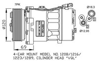 Nrf Kompressor, Klimaanlage 32543 FüR Alfa Romeo Passend FüR Fiat Opel