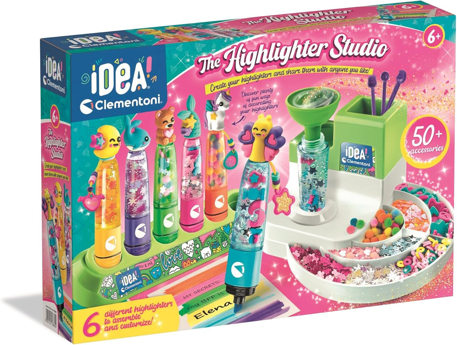 Laboratorio Evidenziatori Personalizzati Idea: Gioco Creativo Penna 50 Accessori