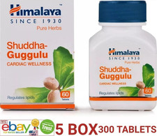 Himalaya Shuddha-Guggulu 300 Tablets 5 x 60 Cardiac Wellness Cholesterol Support