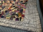 Antique Crazy Quilt  - Silk quilt vintage- Over 200 Years Old — photo 5