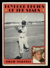 1972 Topps Baseball Card #343 Boyhood Photos of the Stars Willie Stargell