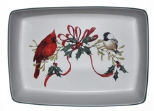 Lenox Winter Greetings Everyday 13 1/2" Rectangular Baker Casserole Baking Dish