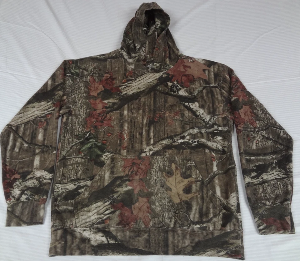 Suéter com capuz camuflado Mossy Oak Breakup médio K554 - Imagem 2 de 4